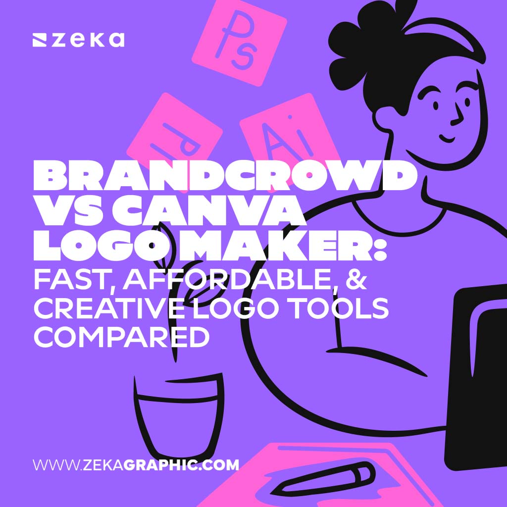 BrandCrowd vs Canva Logo Maker