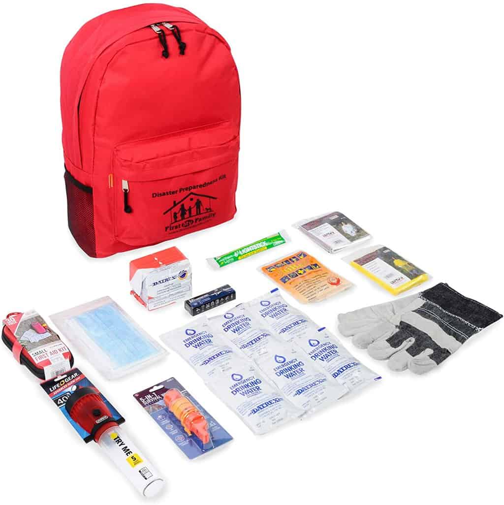 First My Family A Disaster Preparedness Company 1PKIT All-in-One Single Person Premium Disaster Preparedness Survival Kit 1