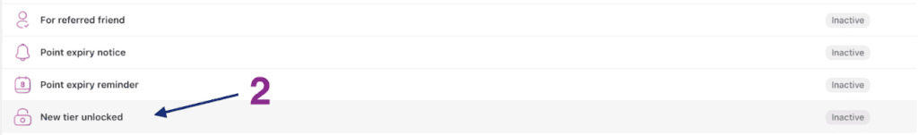 "New Tier Unlocked" email