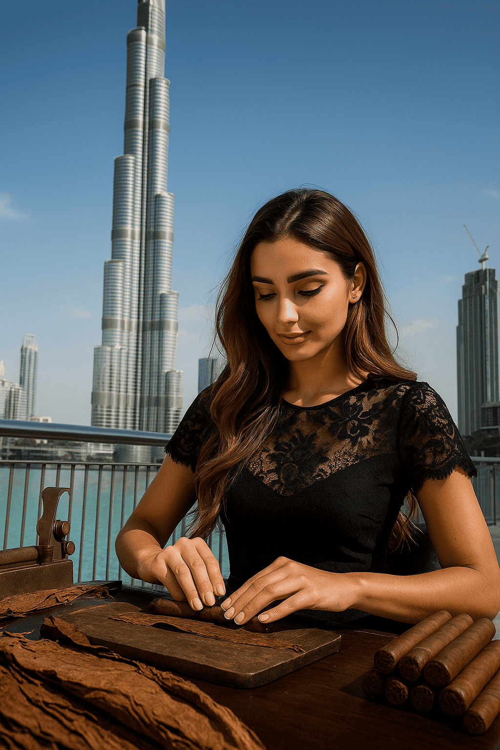 female cigar roller Dubai