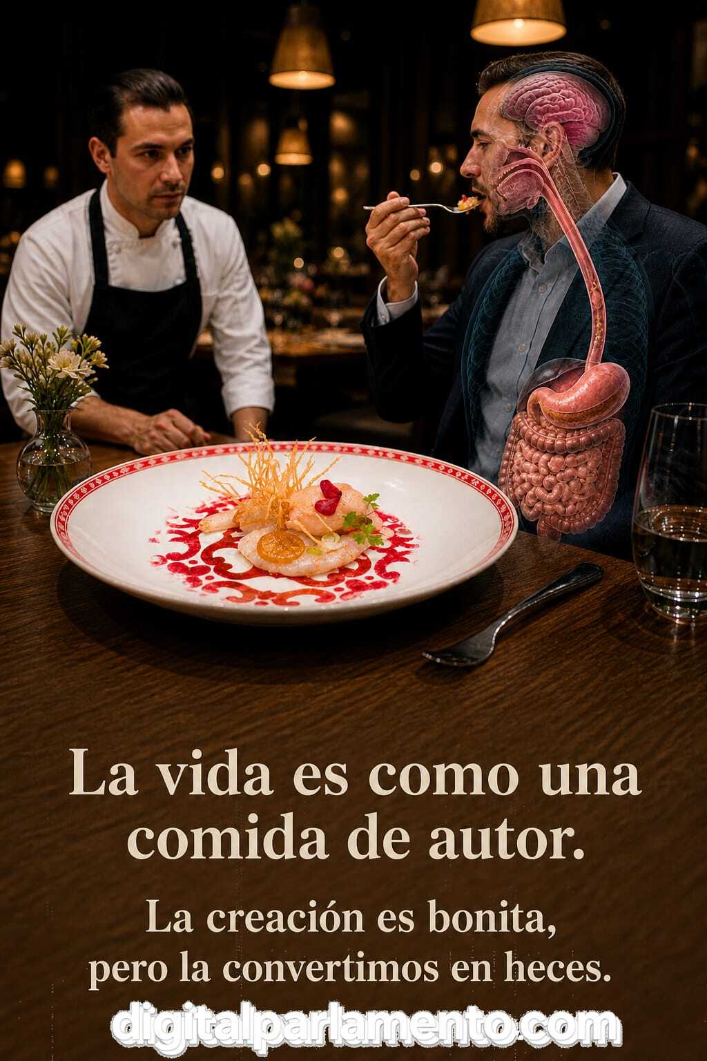Filosofía existencial, metáforas de la vida y reflexiones psicológicas sobre el ciclo de la creación.