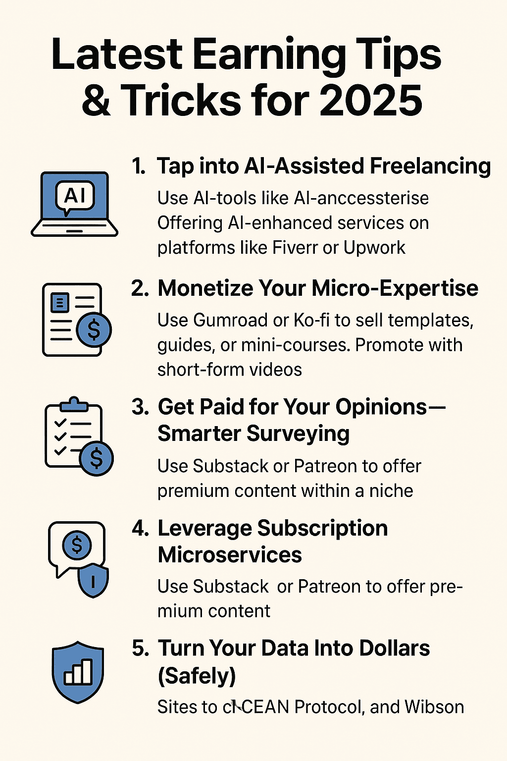 Earning Tips Online,