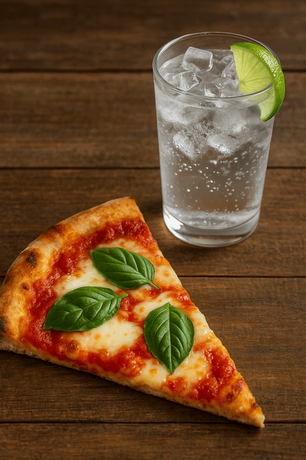 Margherita Pizza + Vodka Tonic