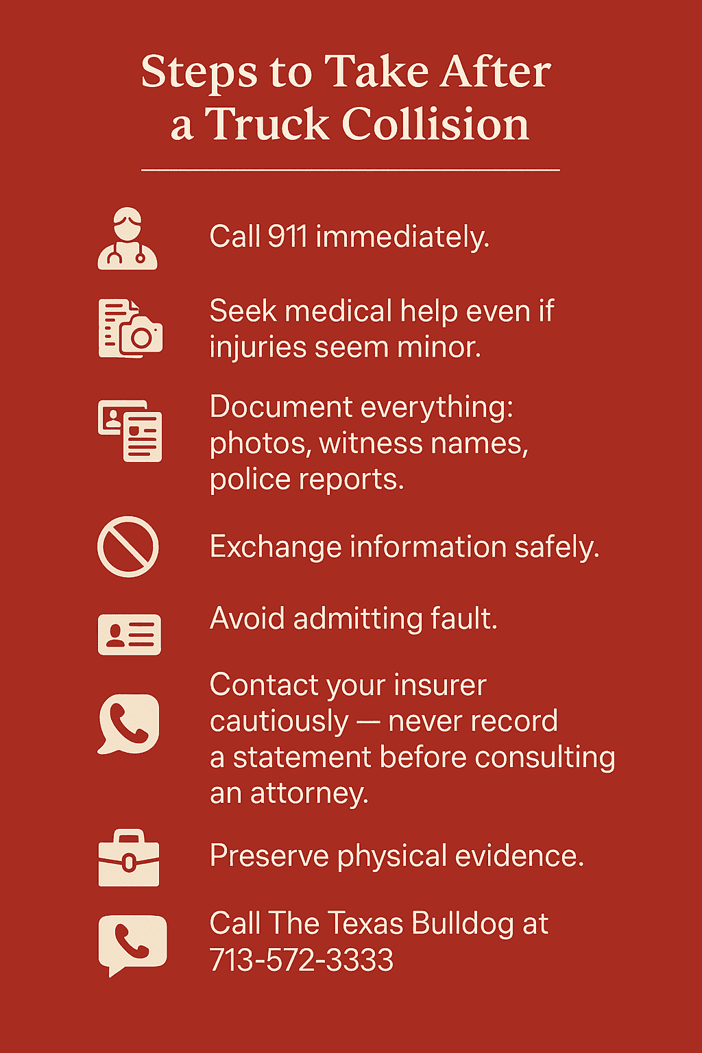 Houston semi-truck accident scene with police lights — legal blog image for truck accident lawyers