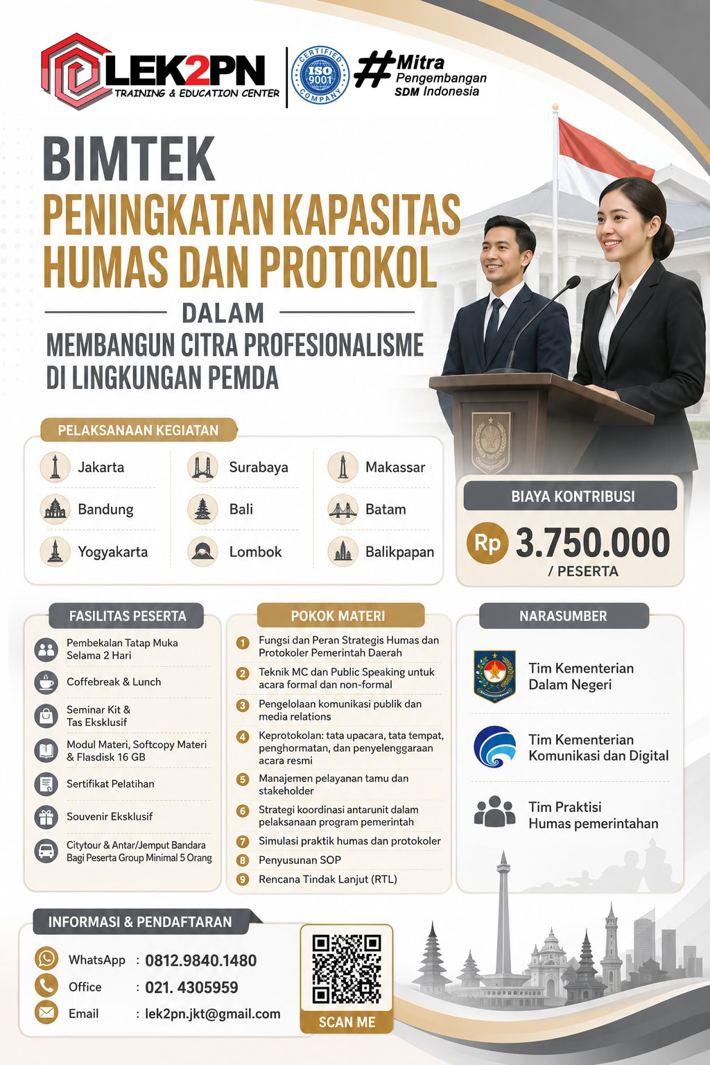 BIMTEK PENINGKATAN KAPASITAS HUMAS & PROTOKOL