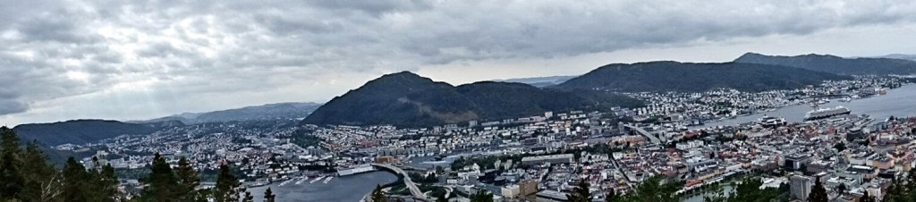 Ausblick vom Floibanen auf Bergen