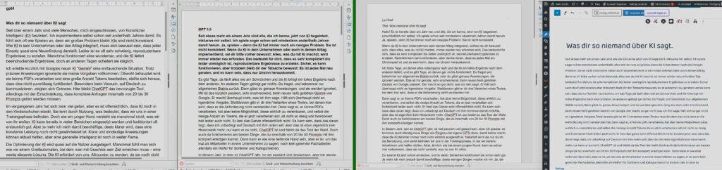 Ki generiert unterschiedliche Versionen und der Mensch darf sortieren. 