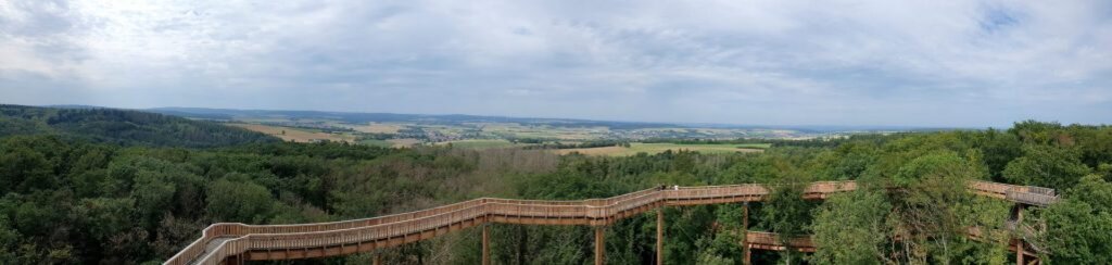 Tolle Aussicht in den Taunus Baumwipfelweg Bad Camberg
