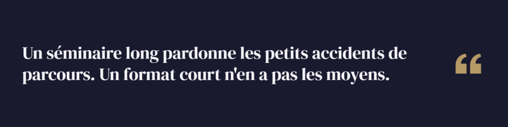 Le format court, l&rsquo;exercice le plus dur pour un animateur