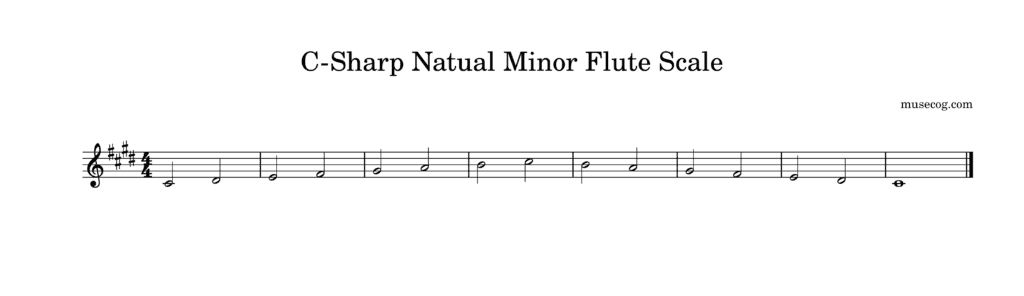 C SHARP NATURAL MINOR FLUTE