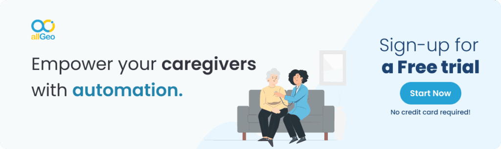 allGeo free trial for caregiver automation app