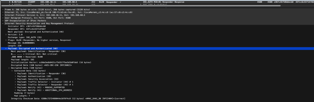 DecryptedISAKMP