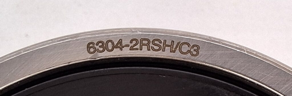6304 roller bearing type number marks