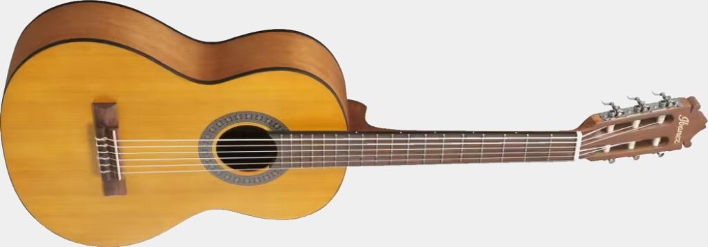 Présentation principale de la guitare classique pour débutant Ibanez GA2-OAM Amber