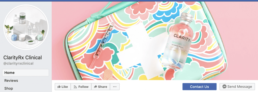 simple pink background facebook