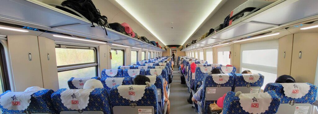 2nd class tickets Laos China fast train