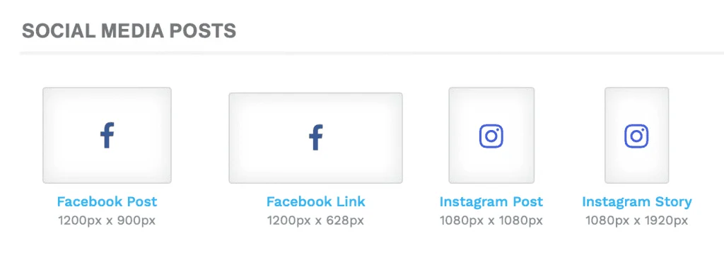 The complete list of Facebook ad sizes