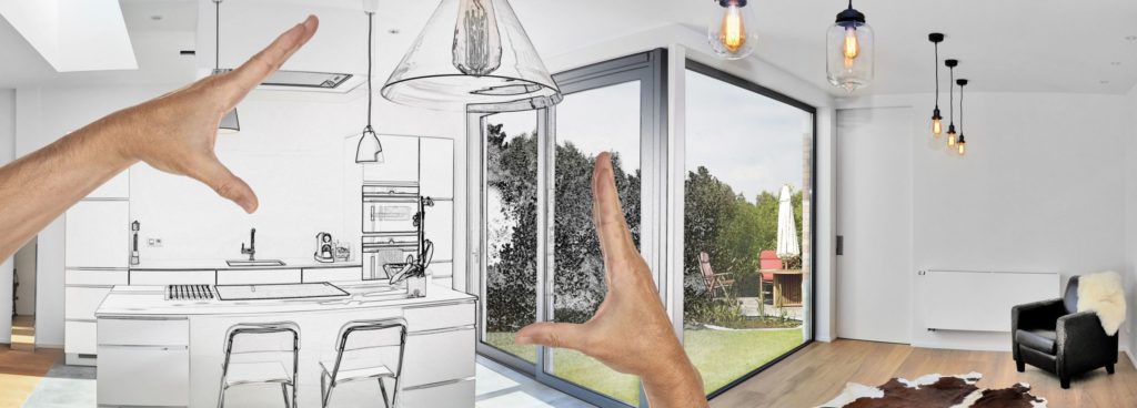 GST on renovated homes in BC: Image of planning renovation on 1/2 the home image. The percentage of renovation on the existing structure can determine if you are eligible for GST rebate.