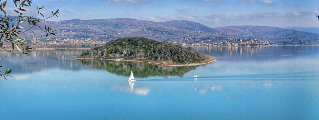 Panorama sul lago Trasimeno