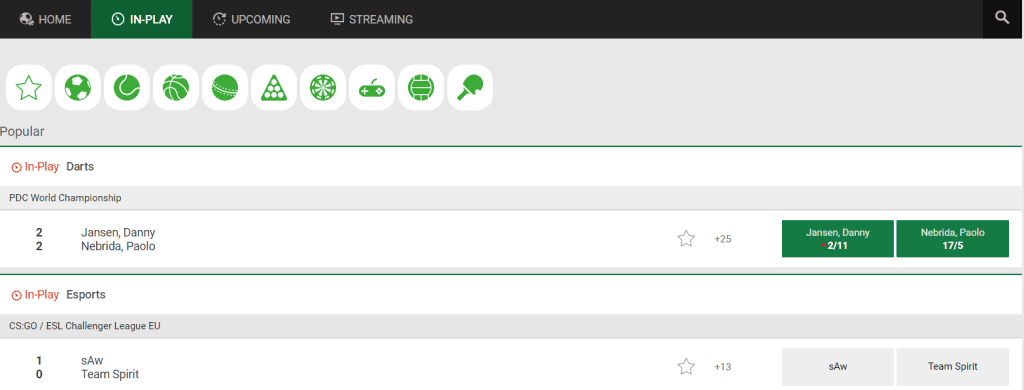 Live-Wetten