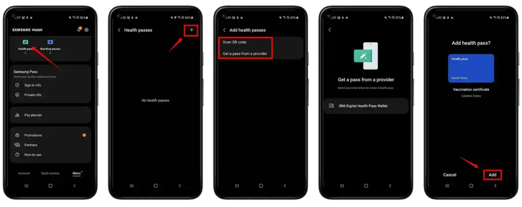 How to store your Covid-19 pass in Samsung Wallet 12 samsung wallet covid pass