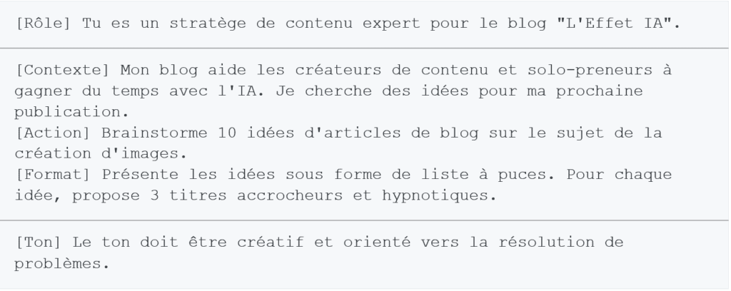 Comment Rédiger de Supers Prompts pour IA ? prompt generateur idee