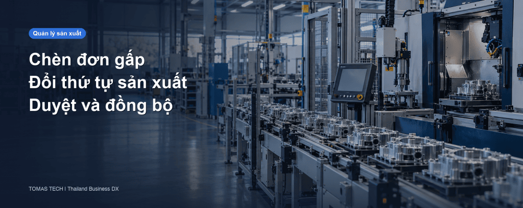 Hệ thống đổi thứ tự lệnh sản xuất khẩn cấp: hướng dẫn RFP cho nhà máy