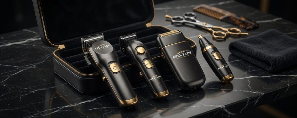 men’s grooming tools hair clippers and trimmers set