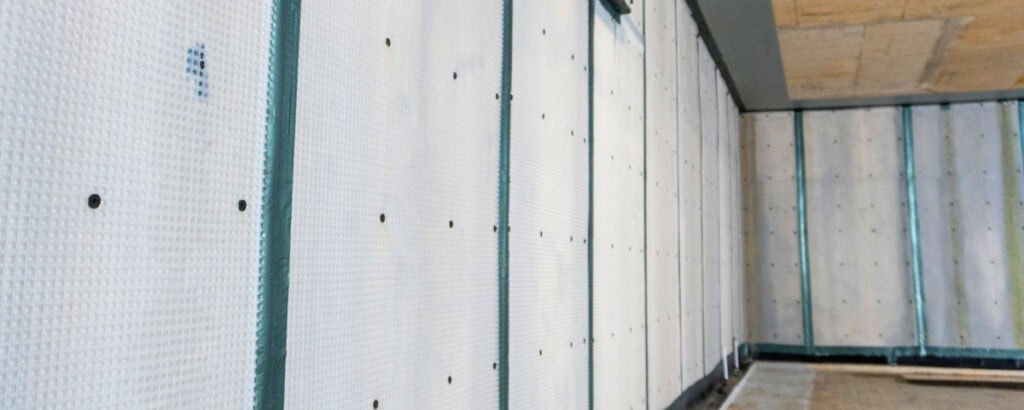 Basement waterproofing membrane detail
