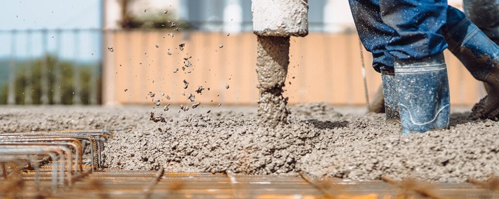 Concrete placement mix poured concreter curing sealing