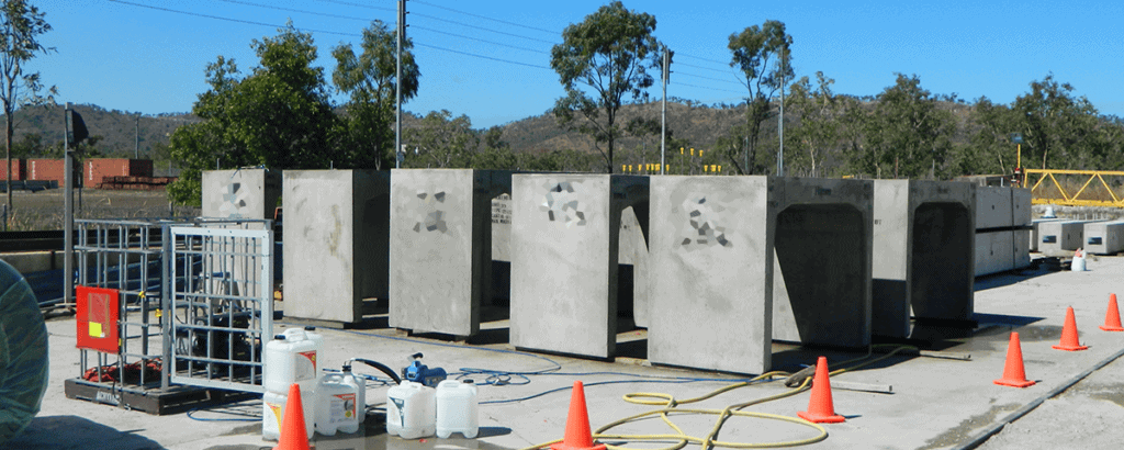Precasters plant yard culvert elements