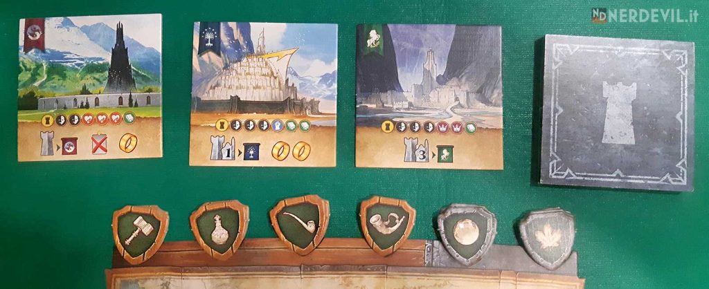 il signore degli anelli duel for middle earth tessere