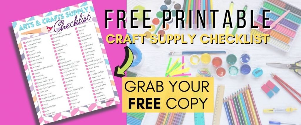 Free arts and crafts supply checklist . Download here