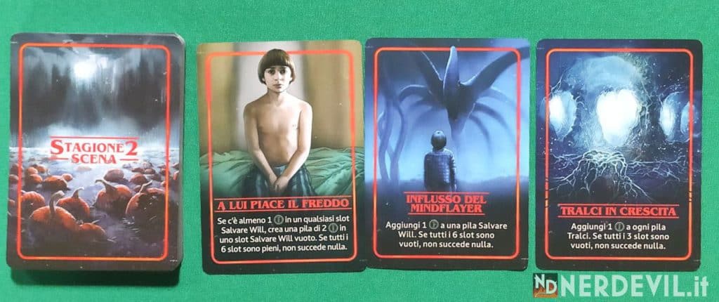 Stranger Things: Il Sottosopra - carte Scena stagione 2