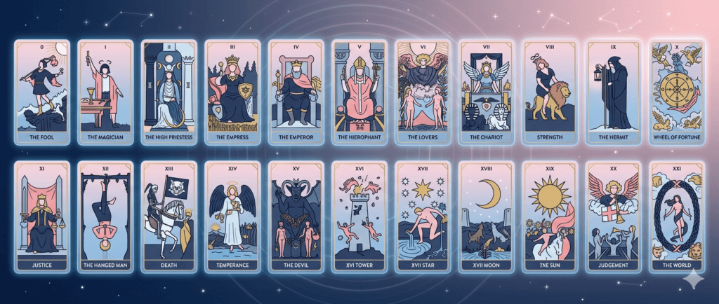 Los 22 arcanos mayores