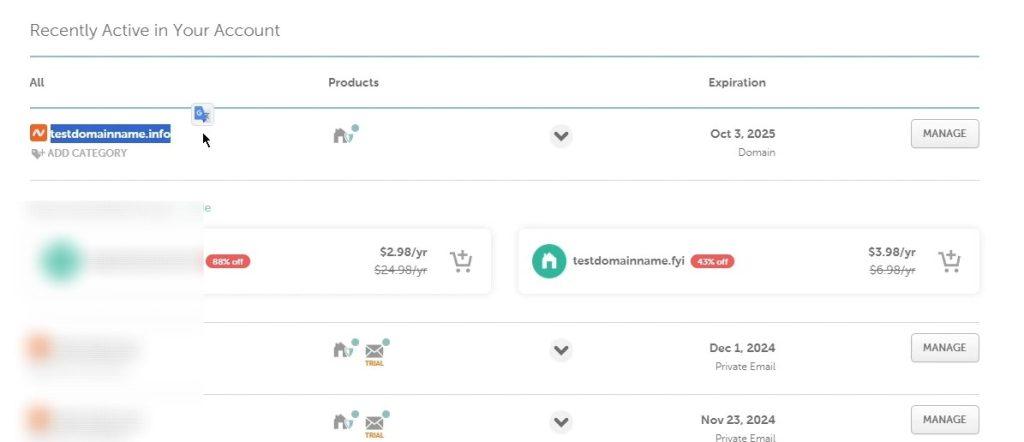 namecheap.com choose domain
