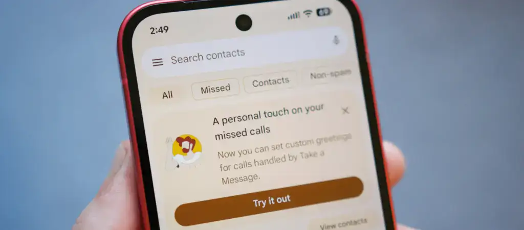 custom take a message google phone