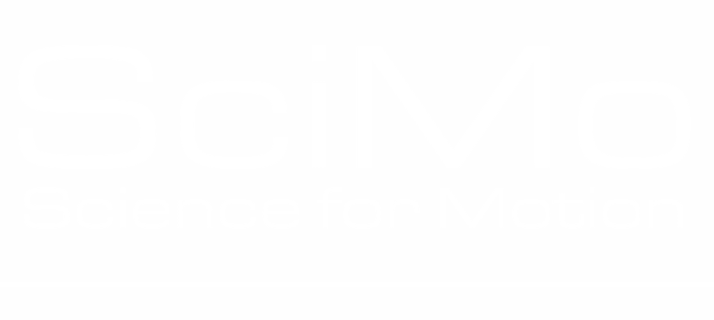 SciMo logo - white font