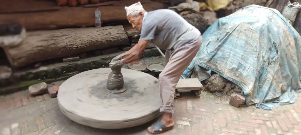 Pottery man Bhaktapur
