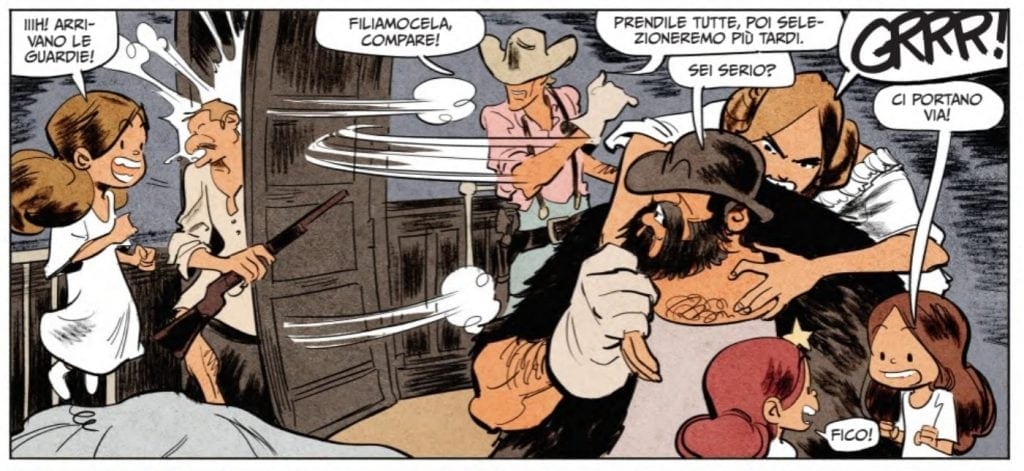 Junior e Senior fumetto rapimento