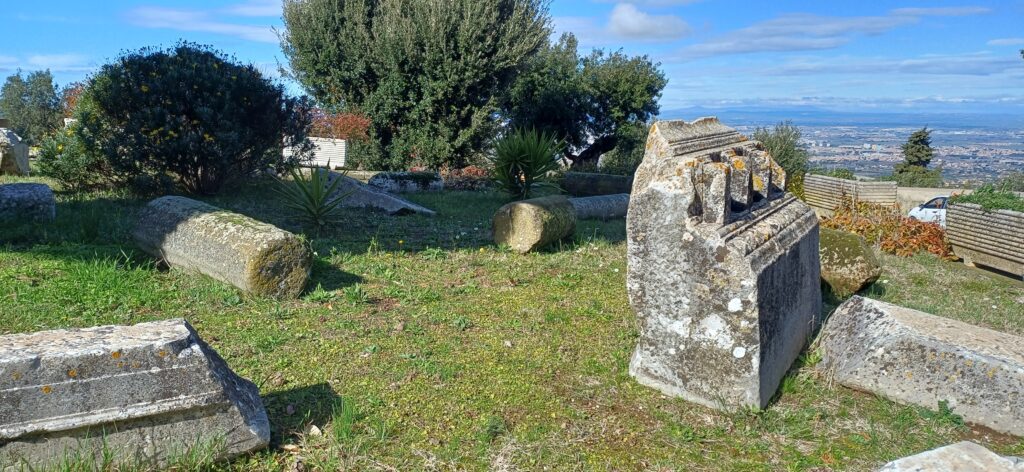 i resti ritrovati nella villa Aldobrandini
