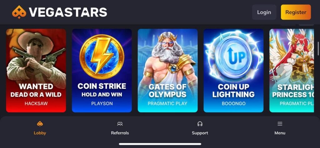Vegastars App