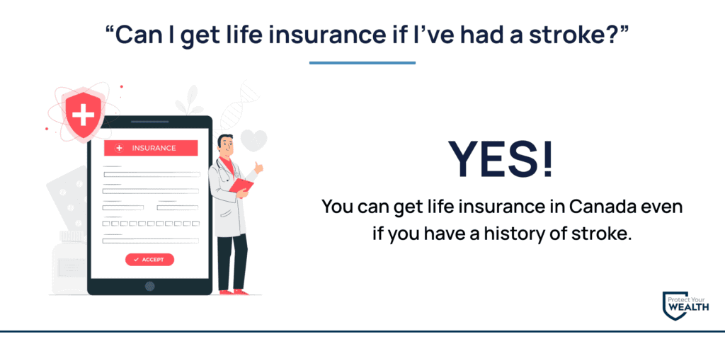 You can get life insurance after having a stroke in Canada