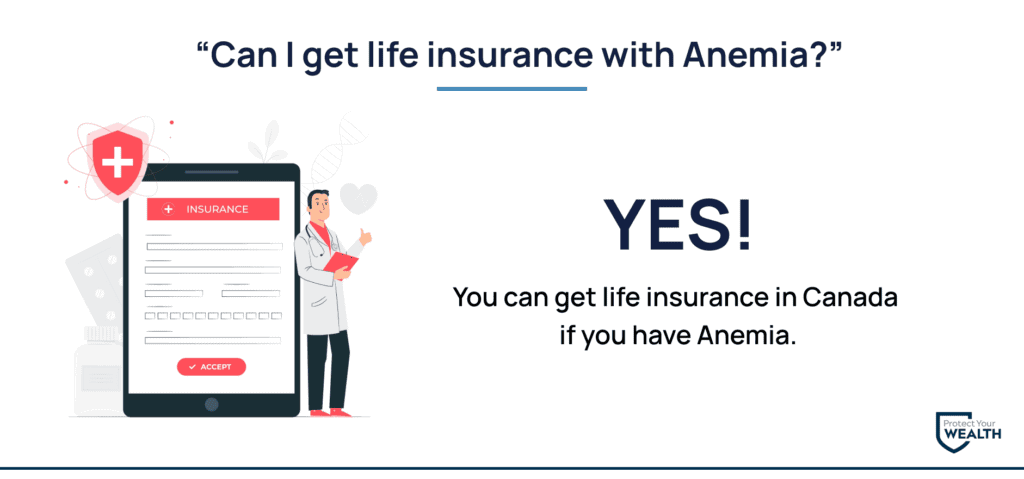 You can get life insurance if you have Anemia