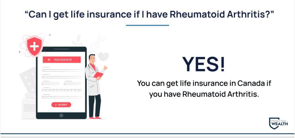 You can get life insurance if you have Rheumatoid Arthritis