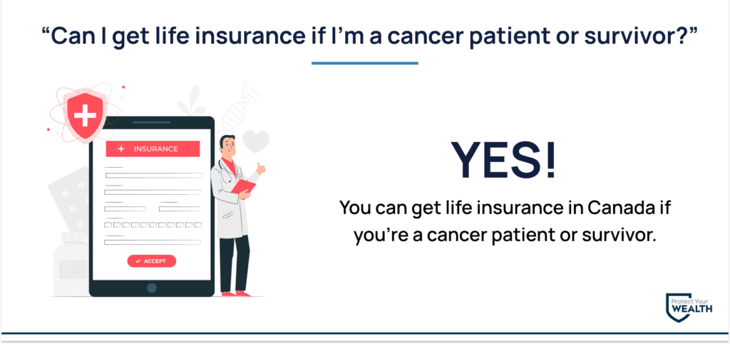 You can get life insurance if you are a cancer patient or survivor 