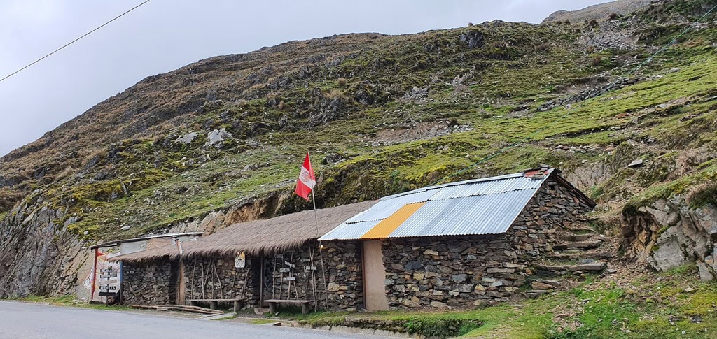 Who would guess what is inside the stone built hut at the Abra Malaga?