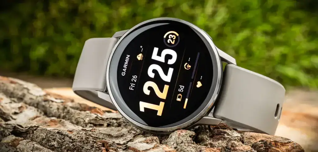garmin venu 4 45mm silver silver gray silicone band