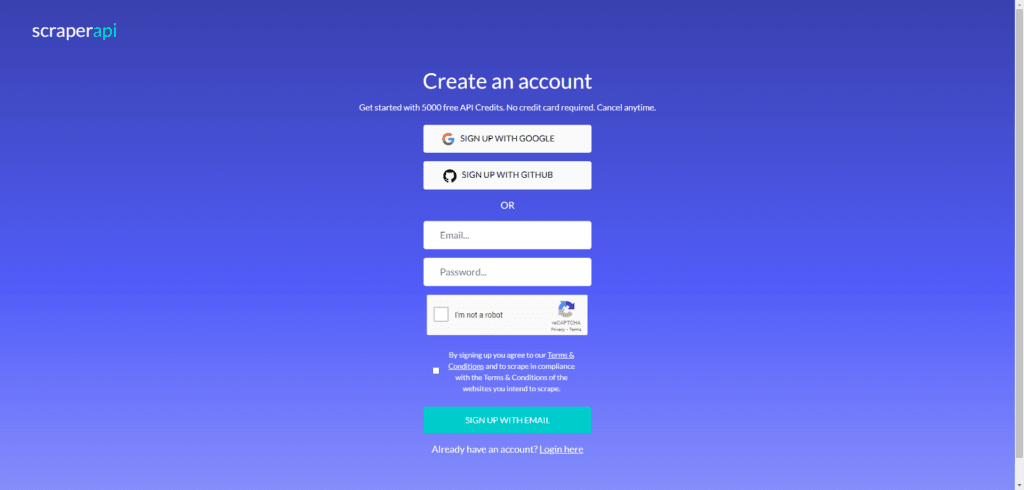Step #2 (Create your account)