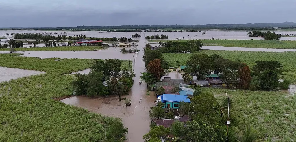 Flooding was prominent all across the Bacolod area after the storm as shown here.
